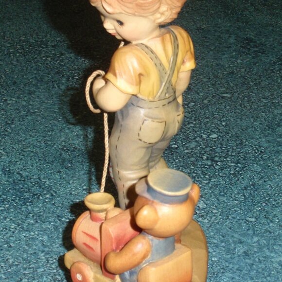 ANRI SARAH KAY VALENTINE "All Aboard" VINTAGE 7" FIGURINE ITALY WITH BOX - RARE! - Picture 5 of 10